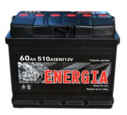 Фото Аккумулятор ENERGIA 60Ah (+/-) (510EN)