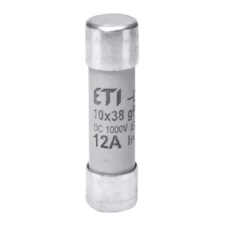 Фото Запобіжник CH 10x38 gPV 12A 1000V DC (10kA)