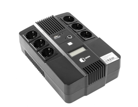 Фото Джерело безперебійного живлення (UPS) лінійно - інтерактивний Qube AIO 850, 850VA/480W, LCD