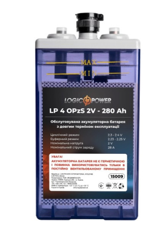 Фото Аккумулятор LP 4 OPzS 2V - 280 Ah