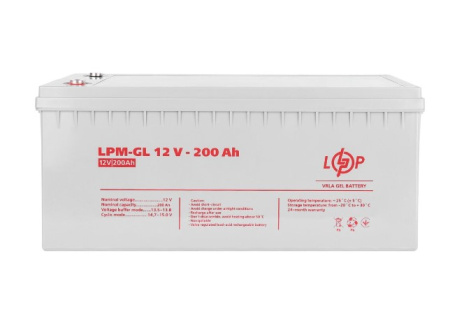 Фото Аккумулятор гелевый LPM-GL 12V - 200 Ah