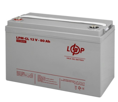 Фото Аккумулятор гелевый LPM-GL 12V – 80 Ah