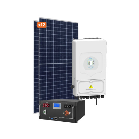 Фото Обладнання для сонячної електростанції (СЕС) Преміум 6 kW АКБ 11,8 kWh LiFePO4 230 Ah