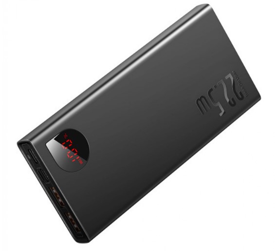 Повербанк УМБ Baseus Adaman Metal Digital Display Quick Charge Power Bank 10000mAh 22.5W Фото Повербанк УМБ Baseus Adaman Metal Digital Display Quick Charge Power Bank 10000mAh 22.5W