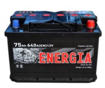 Фото Аккумулятор ENERGIA 75Ah Ев (-/+) (640EN)