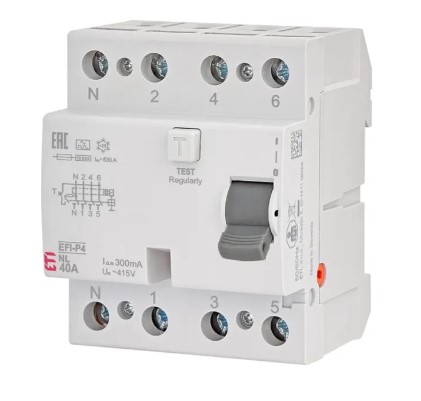 Фото Диференційне реле EFI-4 40/0,3 тип AC (10kA)