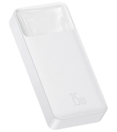 Фото Універсальна мобільна батарея Baseus Bipow Digital Display Power Bank 20000mAh 15W White