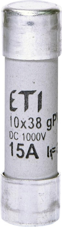 Фото Запобіжник CH 10x38 gPV 15A 1000V (30kA)