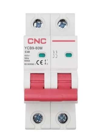 Фото Модульний автоматичний вимикач CNC YCB9-80M 2P C10 6ka
