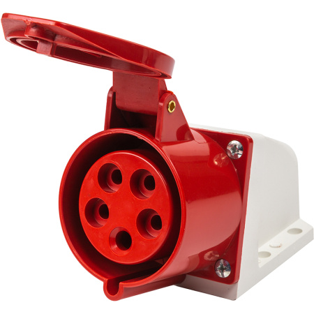 Фото Силова розетка HiSmart 32A 3P+PE+N 380V IP44 (125)