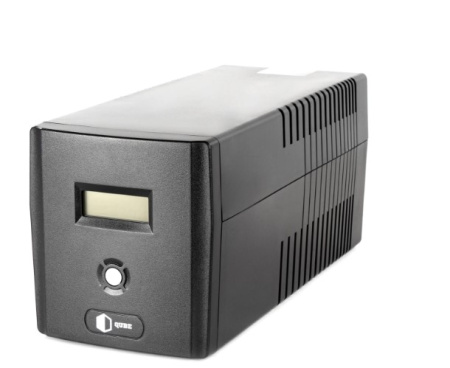 Фото Источник бесперебойного питания (UPS) линейно – интерактивный Qube DG 1250, 1250VA/720W, LCD, 4 x Schuko, RJ-45, USB (QBDG1250)