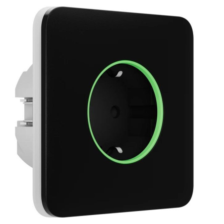 Фото Розумна вбудована розетка Ajax Outlet black