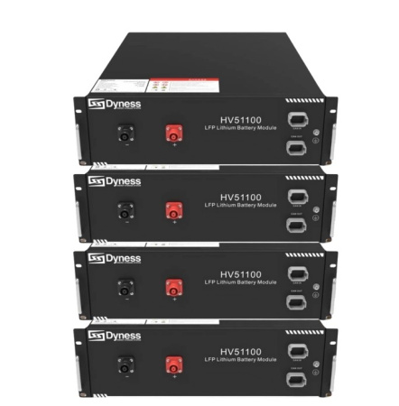 Фото Акумуляторна батарея DYNESS HV51100-4, 20.48kW, 204.8V, 100Ah, LiFePO4, BDU100, RACK
