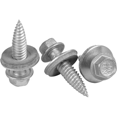 Фото Саморіз 6x25мм із нержавіючої сталі з EPDM, для кріплення фотопанелей, 100 шт.