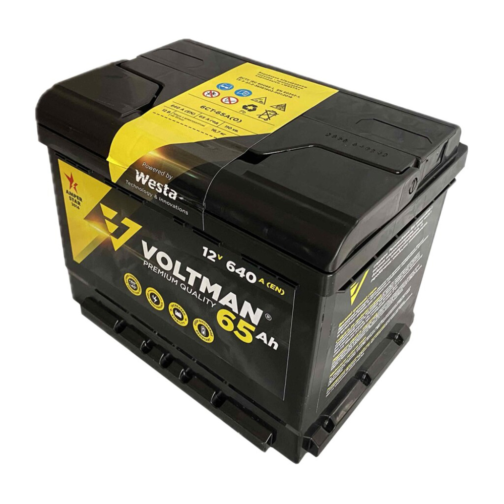 Фото Акумулятор Westa PREMIUM VOLTMAN 6CТ-65 А + справа