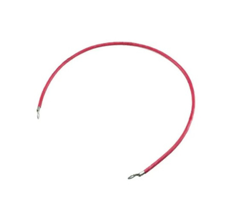 Фото Провод медный для соединения АКБ 25 кв. мм - 100 см (с клеммами) красный