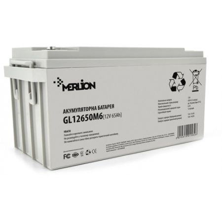Фото Аккумулятор MERLION GL12650M6 12V 65Ah Gel
