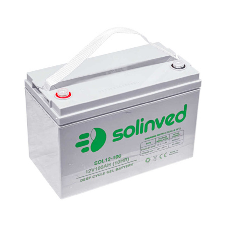 Фото Гелевый аккумулятор Solinved 100 Ah 12V