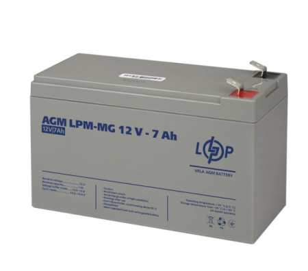 Фото Акумулятор мультигелевий AGM LPM-MG 12V - 7 Ah
