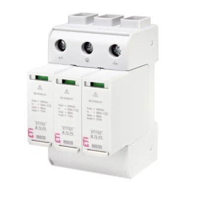Фото Обмежувач перенапруги ETITEC M T2 PV 600/20 Y