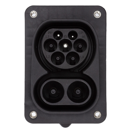 Фото Розетка Duosida для електромобілiв CCS Combo 2 (Male), 200A, 32A, 3-фазний