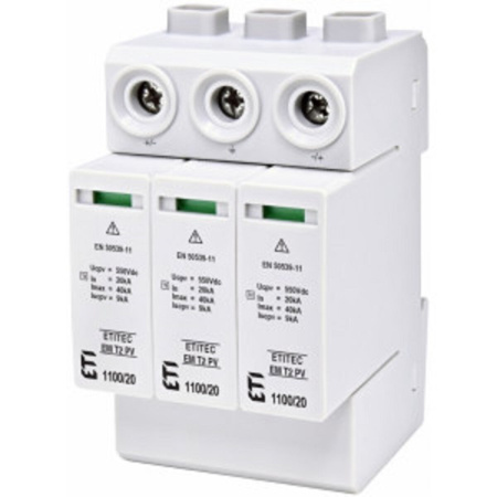 Фото Ограничитель перенапряжения ETITEC EM T2 PV 1100/20 Y (для PV систем)