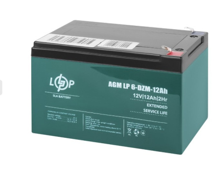 Фото Тяговый свинцово-кислотный аккумулятор LP 6-DZM-12 Ah