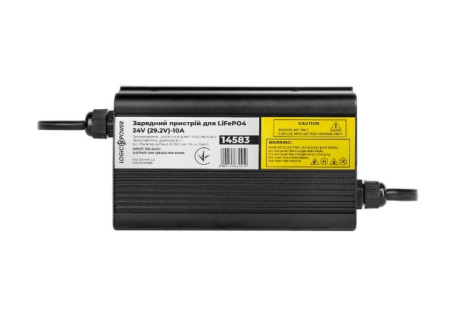 Фото Зарядний пристрій для акумуляторів LiFePO4 24V (29.2V)-10A-240W