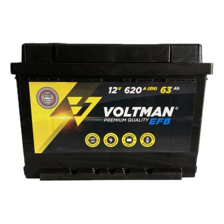 Фото Акумулятор Westa EFB VOLTMAN 6CТ-63 А + справа