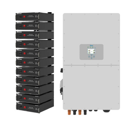 Фото Система зберігання енергії DEYE SUN-30K-SG01HP3-EU-BM3-HV51100-11-56.32kW-LFP 30kW 56.32kWh 1BAT LiF