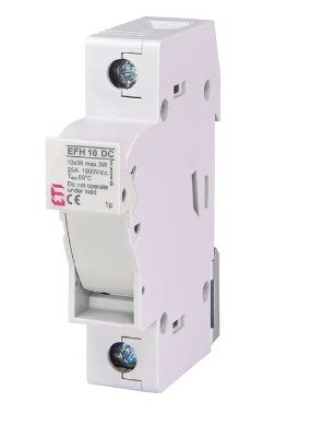 Фото Тримач EFH 10 1P 25A 1000V DC