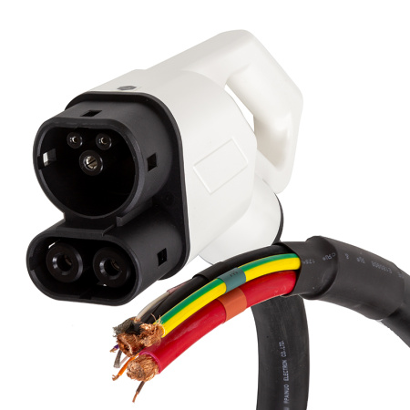 Фото Коннектор для зарядки электромобиля CCS 2, 200A, 3-фазный, с кабелем 5м