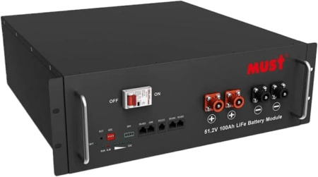 Фото Акумуляторна батарея LP18-48100 Must (LiFePO4 51,2V 100Ah 5,12kWh)