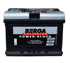 Фото Аккумулятор BERGA Power Block 60Ah Н Ев (-/+) (540EN)