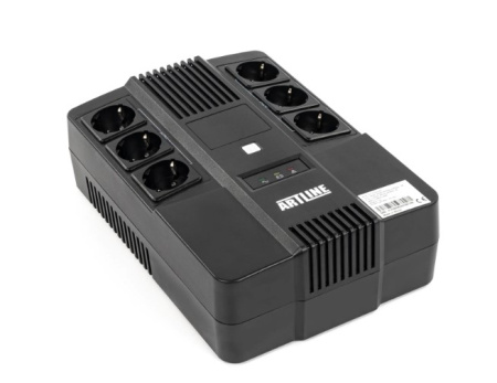 Фото Джерело безперебійного живлення лінійно - інтерактивне Artline AIO 650, 650VA/360W