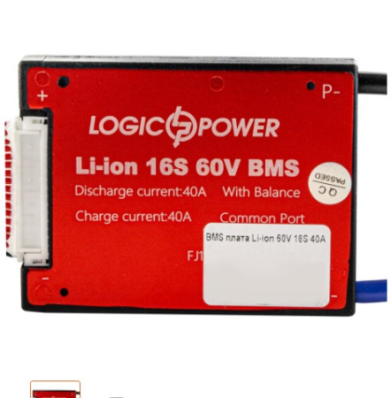 Фото BMS плата Li-ion 60V 16S 40A симметрия