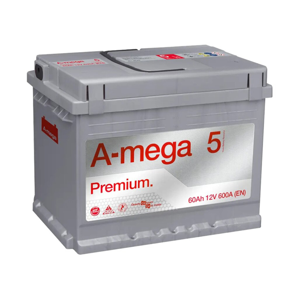 Акумулятор авто Мегатекс A-mega Premium (M5) 6СТ-60-А3 (лів) ТХП 600 -  Solarex