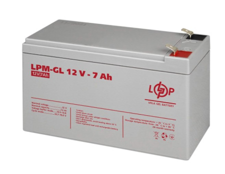 Фото Аккумулятор гелевый LPM-GL 12V - 7 Ah