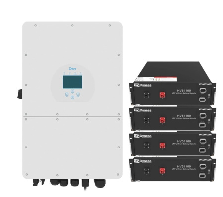 Фото Система зберігання енергії DEYE SUN-12K-SG01HP3-EU-AM2-HV51100-4-20.48kW-LFP 12kW 20.48kWh 1BAT LiFe