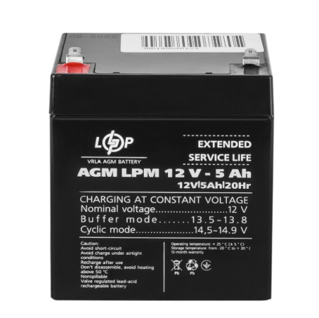 Фото Аккумулятор AGM LPM 12V - 5 Ah