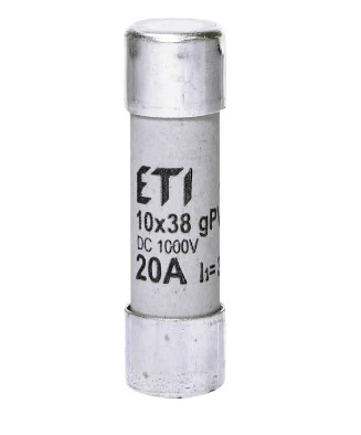 Фото Запобіжник CH 10x38 gPV 20A 1000V (30kA)