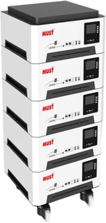 Фото Система хранения энергии HBP18-52484 PRO Must (51,2V 100A 5,2kW 400Ah 20,48kWh)