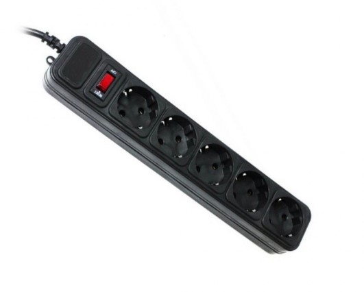 Фото Сетевой фильтр Gembird SPG5-G-15B 4.5 м 5 розеток черный