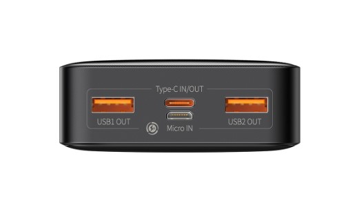 Универсальная мобильная батарея Baseus Bipow 20000mAh, PD 20W Фото Универсальная мобильная батарея Baseus Bipow 20000mAh, PD 20W