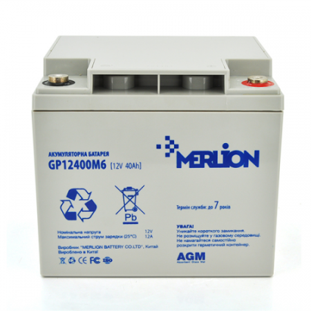 Фото Акумулятор MERLION GP12400M6 12V 40Ah